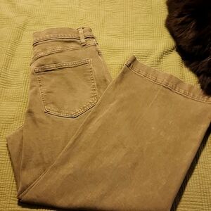 Gap high rise wide leg crop